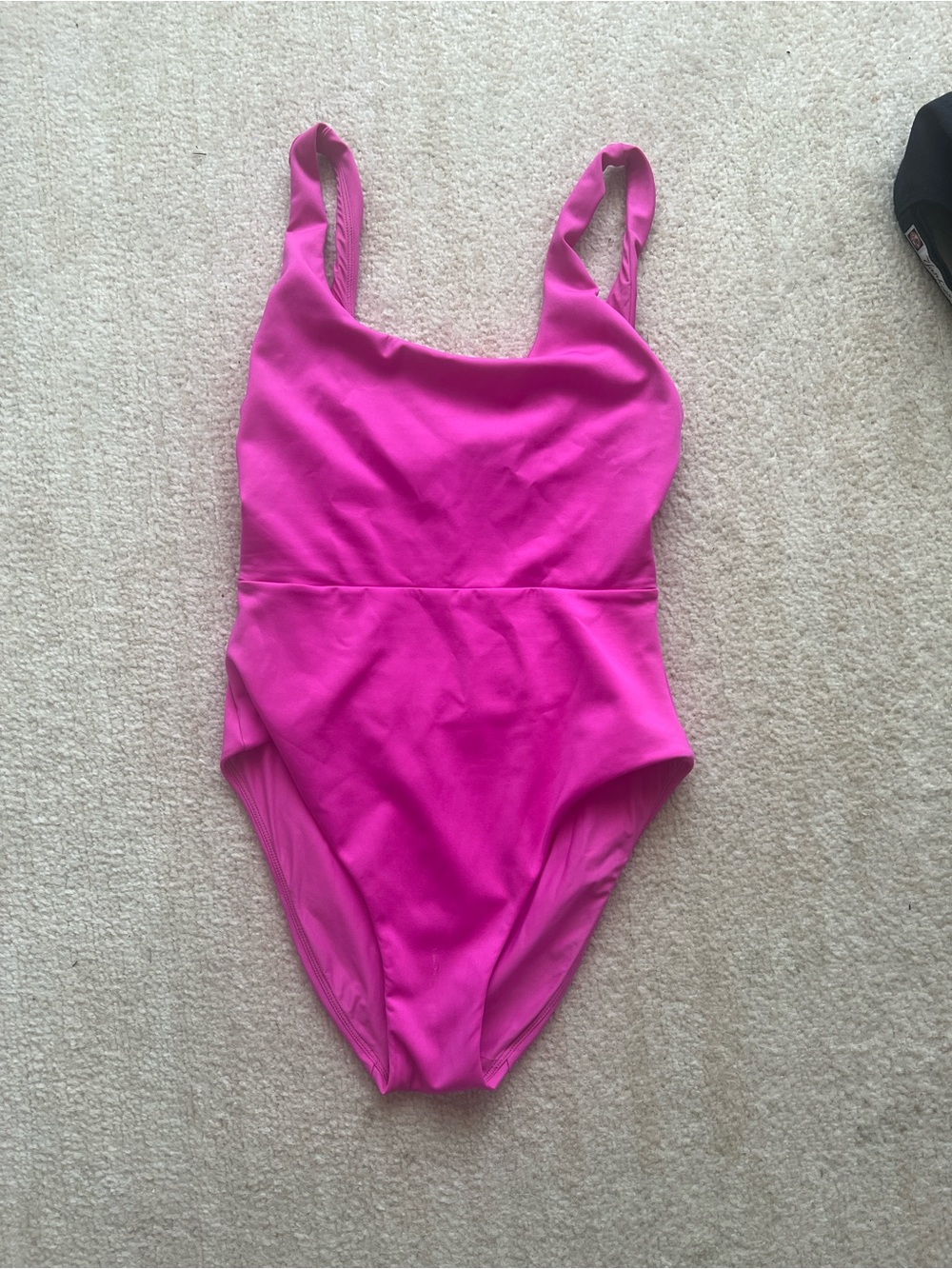 Left On Friday Hot Pink One-Piece Double Scoop Swimsuit